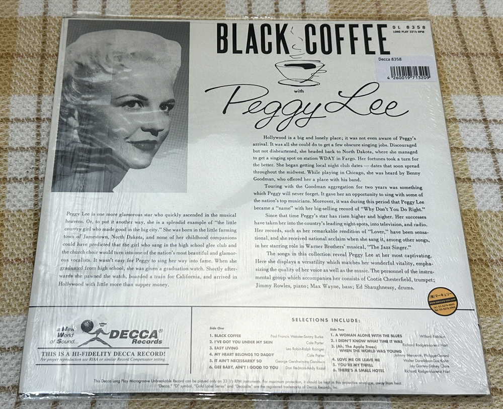 SPEAKERS CORNER RECORDS/PEGGY LEE