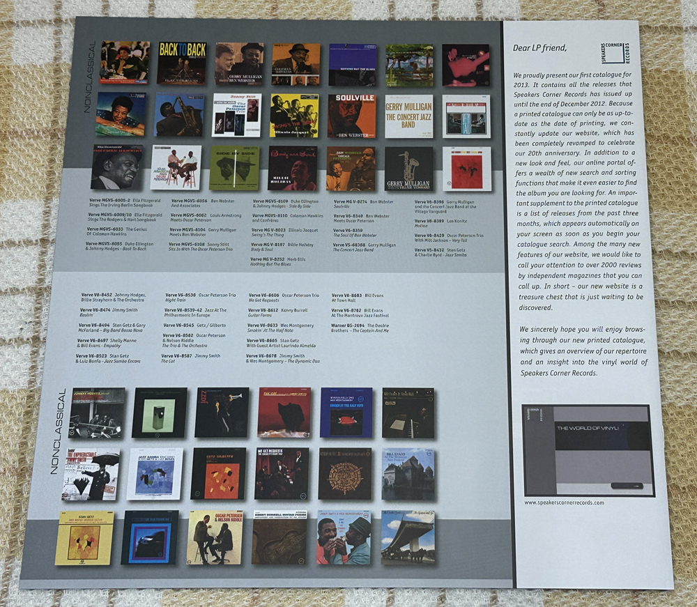 SPEAKERS CORNER RECORDS/PEGGY LEE